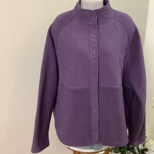 GAP Purple Fleece Jacket XXL